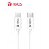 CABLE USB C-C TEROS 60W 3A