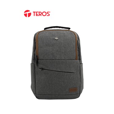 BACKPACK TEROS GRIS/MARRON