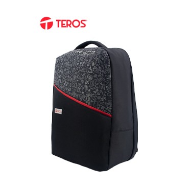 BACKPACK TEROS RED AND BLACK